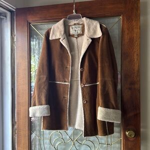 Suede/shearling jacket
